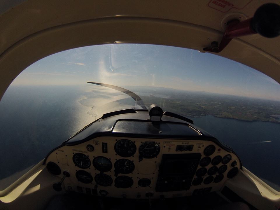 Approaching the back strand in the Tecnam. Photo by Zach Macdonald.