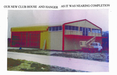 Our new clubhouse and hangar nearing completion