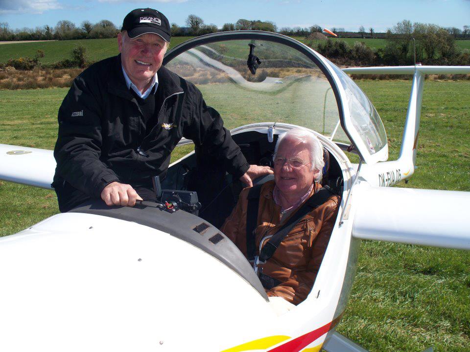 Sean Walsh and Chris Hennessy at ILAS airfield breakfast fly-in 2012