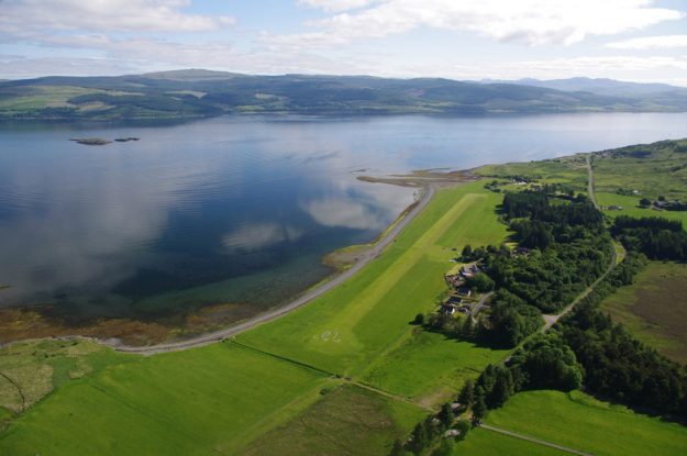 Glenforsa Hotel and Airfield aerial view