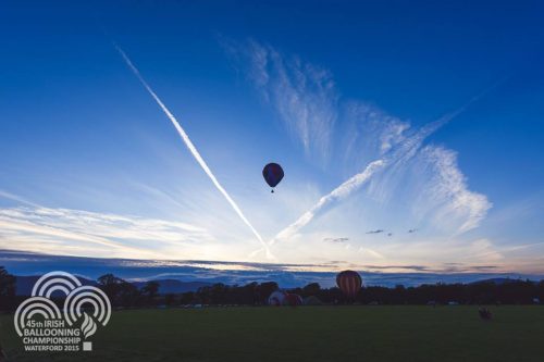 A hot air balloon at twilight. Photo by Peter Grogan of Emagine Media.