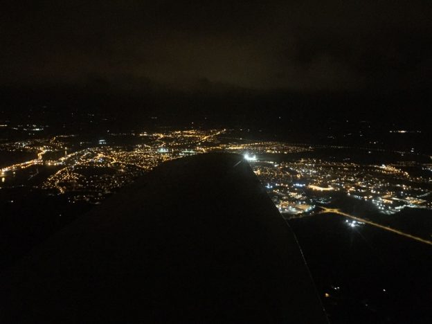 Night flying in Waterford in EI-DJM